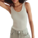 H&M Knitted Vest Top - Light Grey/Green