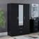 Vida Designs Riano Black Wardrobe 115.4x170cm