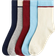 H&M Socks 5-pack - Light Blue/Dark Red/Navy Blue (1266530001)