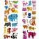 Shein 5 Sheets/Pack 3D Puffy Stickers Various Funny Cartoon Animal Fish Zoo Stickers For Craft Reward Scrapbooking Educational ToysAll Accessories Are In R
