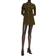 H&M Short Sleeved Cardigan - Dark Khaki Green