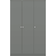 SECONIQUE Denver Grey Gloss Wardrobe 112x175cm
