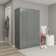 SECONIQUE Denver Grey Gloss Wardrobe 112x175cm
