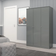 SECONIQUE Denver Grey Gloss Wardrobe 112x175cm
