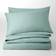 Dunelm Pure Cotton Plain Dye Duvet Cover Green (220x260cm)