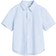 H&M Short Sleeved Cotton Shirt - Light Blue/Striped