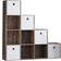 Home Discount Denver 2 Door Grey Storage Cabinet 128x128cm