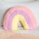 OHS Rainbow Shaped Scatter - Multi Cushion Cover Pink (40x28cm)