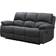 Milano Three Manual Recliner Dark Grey Sofa 199cm 3 Seater