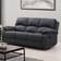 Milano Three Manual Recliner Dark Grey Sofa 199cm 3 Seater