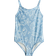 H&M Printed Swimsuit - Blue/Seashells (1275209001)
