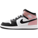 Nike Air Jordan 1 Mid GS - White/Rust Pink/Black