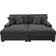 No Oversized L-Shape Modular Sectional Set Grey Sofa 84.3" 3 Seater