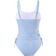 Shein Swim Lushoire 2pcs Mature & Sexy Striped Fabric Tankini Top And High Waisted Briefs Bikini Set
