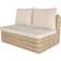 GoodHome Elos Patio Dining Set, 3 Table incl. 4 Chairs & 2 Sofas