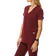 FIGS Casma Three-Pocket Scrub Top - Burgundy