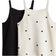 H&M Cotton Strappy Tops 2-pack - Light beige/Hearts (1275382001)