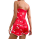 Shein Women's Cherry Graphic Cami Top With Bow Tie Straps And Frill Trim Shorts, Summer Pajama Set