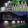QASIMOF Solar Fence Lights,Garden Lights Outdoor,Decorative Lights Wall Flush Light 9cm 4pcs