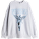 H&M Oversized Printed Sweatshirt - Light Gray Melange/Nirvana