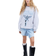 H&M Oversized Printed Sweatshirt - Light Gray Melange/Nirvana