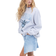 H&M Oversized Printed Sweatshirt - Light Gray Melange/Nirvana