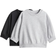 H&M Cotton Sweatshirts 2-pack - Black/Light Grey Marl
