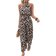 Shein Frenchy Women's Leopard Print Sleeveless Casual Jumpsuit For Summer Holiday Cheetah Old Money Style