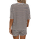Shein Luneh Women Color Blocking Striped Short Sleeve Shorts Two Piece Set For Vacation And Leisure