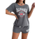 Shein Slogan Print Casual Short-Sleeve Shorts Women's Pajama Set