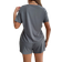 Shein Slogan Print Casual Short-Sleeve Shorts Women's Pajama Set