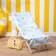OHS Rainbow & Sun Print Bath Towel Blue (152x71cm)