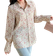 Shein DAZY Ladies Fashionable And Elegant Ditsy Floral Long-Sleeved Versatile Shirt Summer,Ruffle