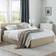 Julian Bowen Rialto Fabric Ottoman - Cream 167x212cm