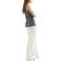 H&M Linen Blend Trousers - White