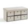 Dunelm 6 Drawer Faux Linen Foldable Ottoman Pouffe 38cm