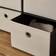 Dunelm 6 Drawer Faux Linen Foldable Ottoman Pouffe 38cm
