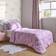OHS Coverless Butterfly Quilted 7.5 Tog Set Lilac Duvet Cover Purple (198x137cm)