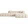 ALTDECOR Ecksofa L-Form Corner OLEA-L2 309 x 190 x 70 cm Beige Sofa 309cm 6-Sitzer