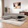 Ivy Bronx Leon Fabric Pull Out Corner Bed 81cm H X 330cm W X 214cm D Sofa 330cm 4 Seater