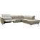 Livetastic Corner Mud Sofa 5-Sitzer