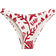 H&M Cheeky Bikini Bottoms - White/Dark Red Patterned