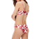 H&M Cheeky Bikini Bottoms - White/Dark Red Patterned
