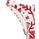 H&M Cheeky Bikini Bottoms - White/Dark Red Patterned