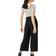 JDY Wide leg Pleat Front Pants - Black