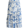 H&M Sheer Knit Skirt - Blue/White Patterned