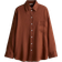 H&M Oversized Linen Shirt - Brown