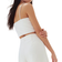 H&M Cropped Strappy Top - White