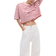 H&M Boxy T-shirt - White/Red Striped