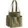 H&M Cotton Canvas Shopper - Dark Khaki Green